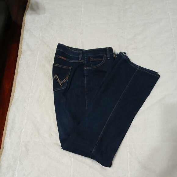 WRANGLER Q-BABY NO GAP WAISTBAND WOMENS JEANS SIZE 13/14 - Picture 7 of 10